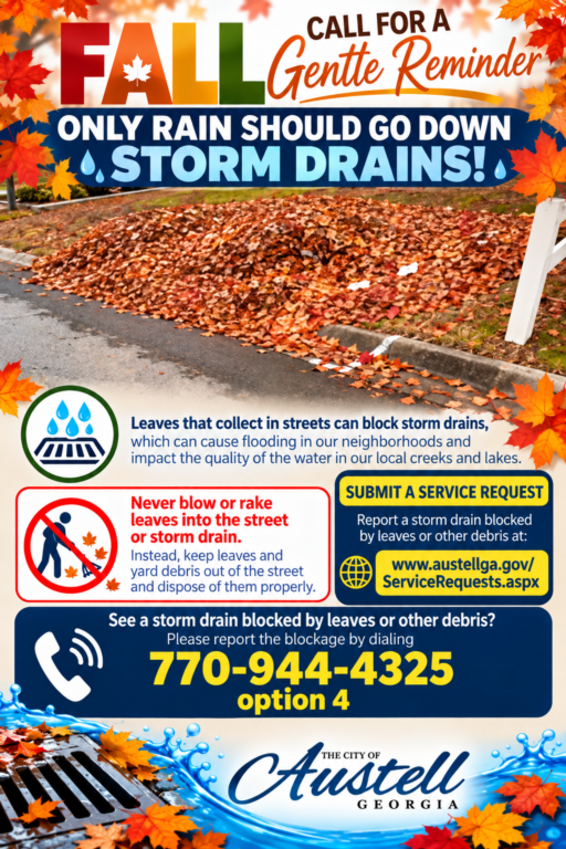 Fall Storm Drain Reminder